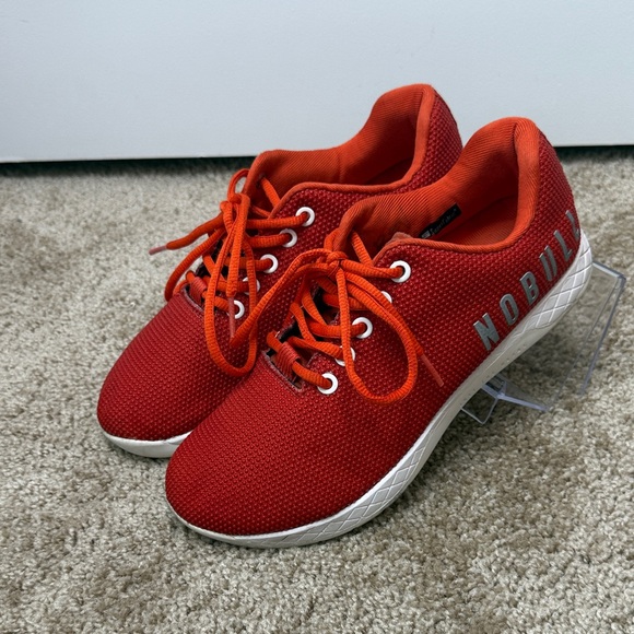 NOBULL Shoes - NOBULL Cross Fit Trainers Sneakers Womens 8.5 Mens 7 Red Orange